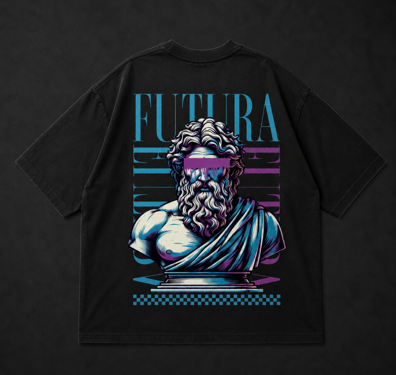 Овърсайз тениска, дизайн на гърба "Futura"