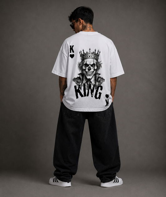 Овърсайз тениска, дизайн на гърба "King"