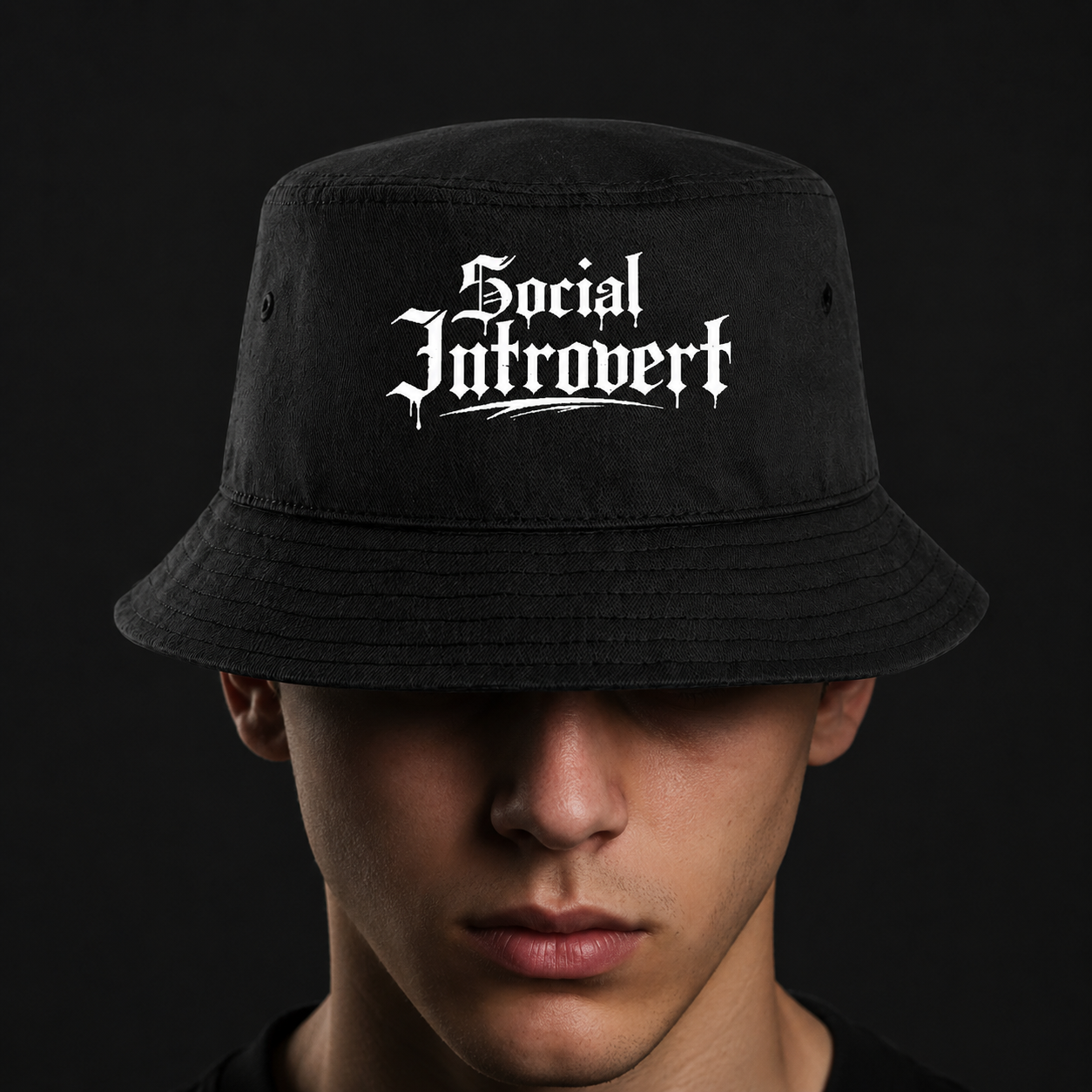 Унисекс Шапка Идиотка "Social Introvert"